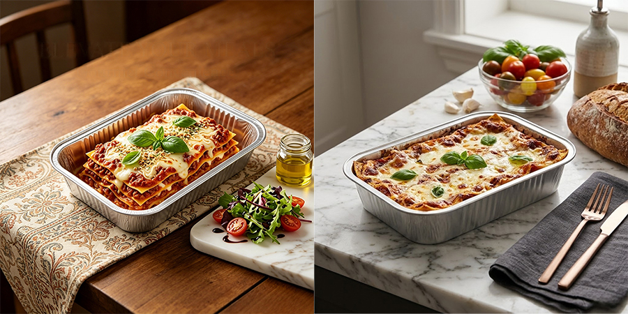 Aluminum Foil Inflight Food Containers