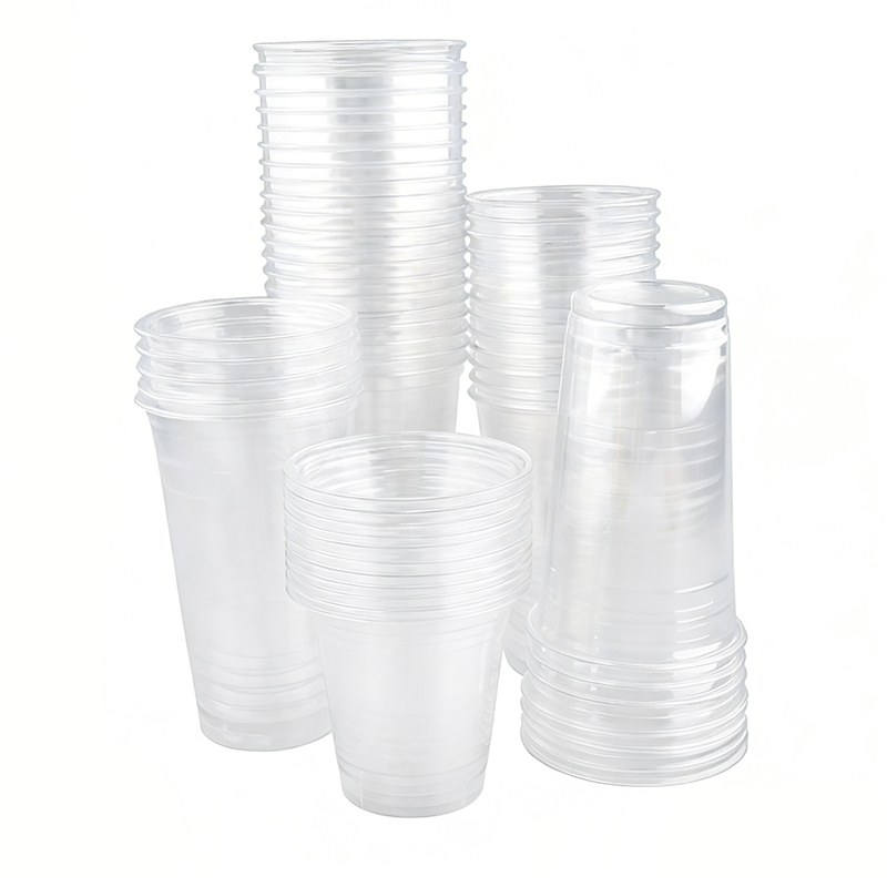 Disposable Clear Plastic Coffee Cup With Lid