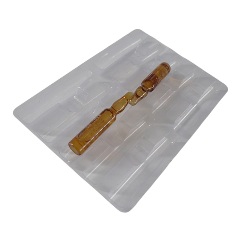 Disposable Medical Ampoule Glass Blister Plastic Packaging Tray