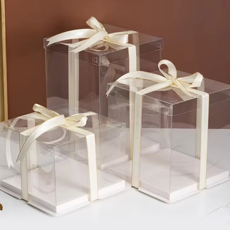 Clear Plastic Cake Packing Box