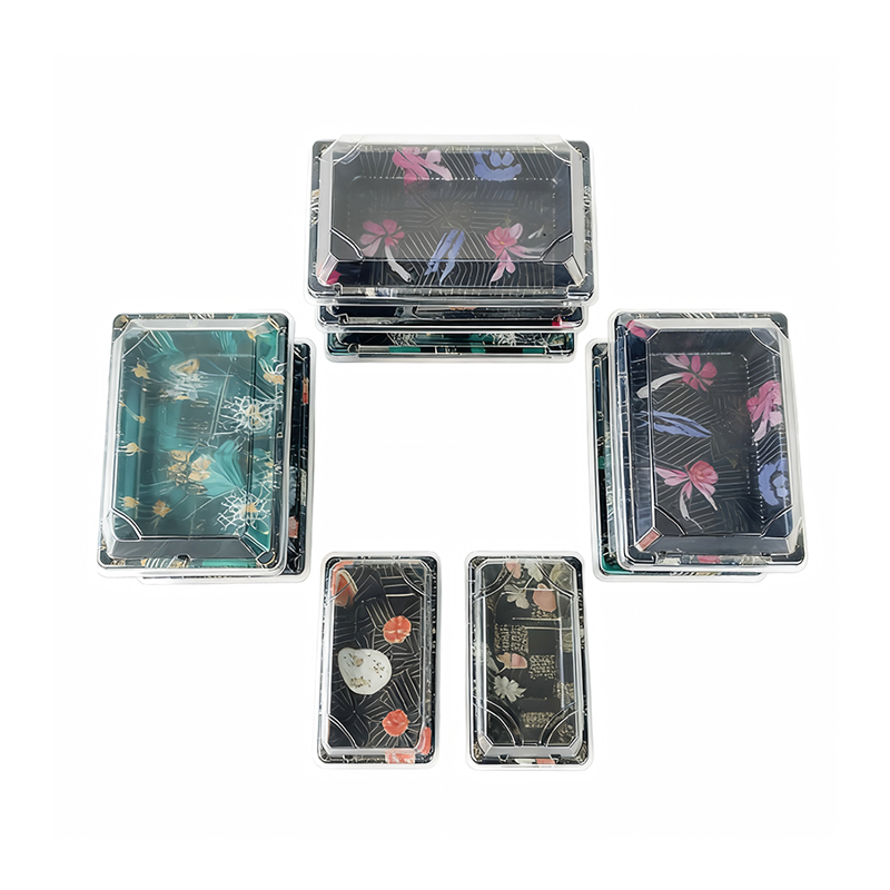 Sushi Takeout Trays with Clear Lids