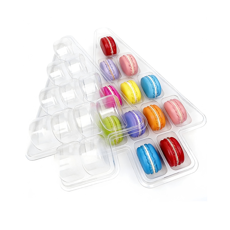 Custom Christmas Macaron Plastic Blister Tray