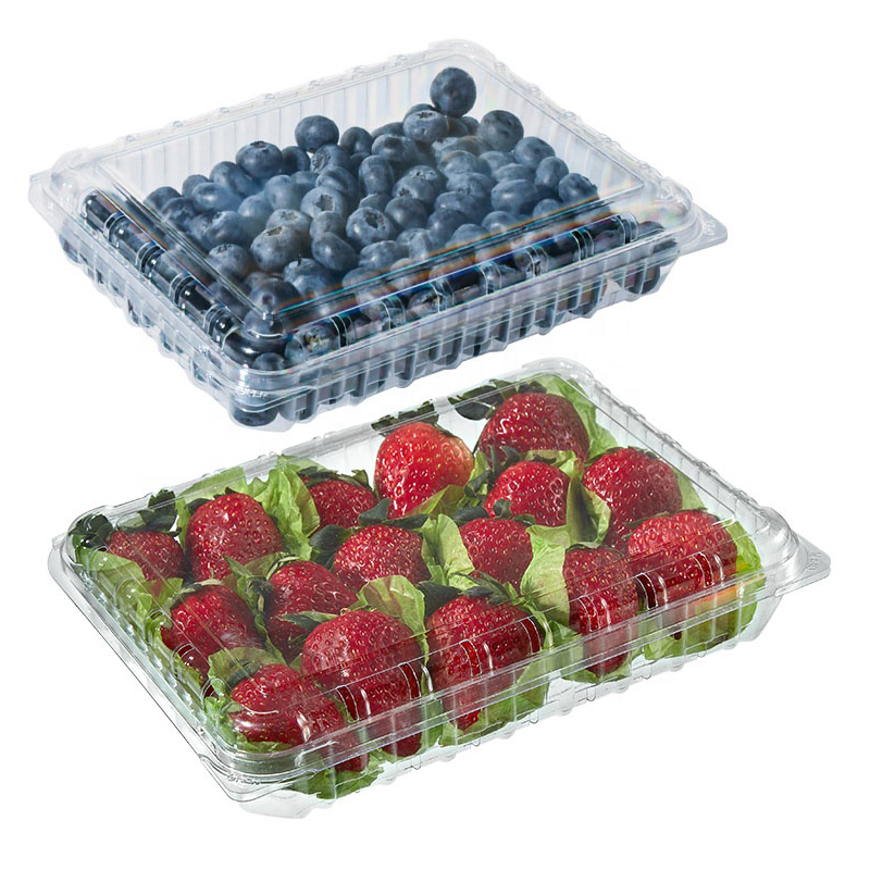 Blueberry Plastic Clamshell Packing Box
