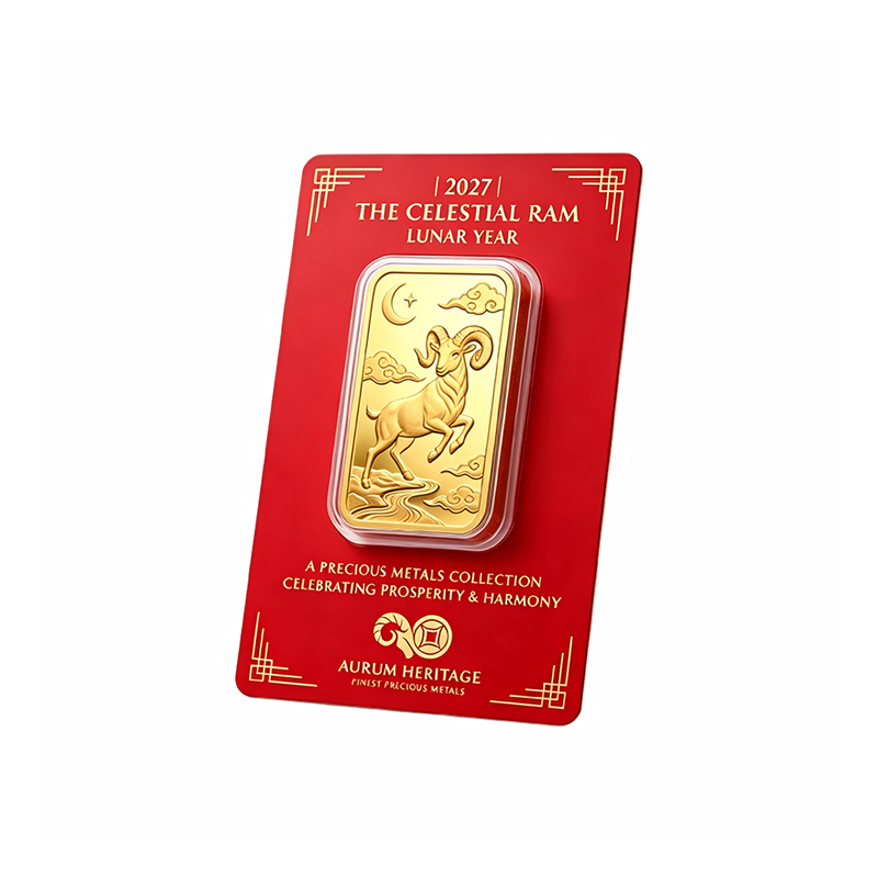 Gold Bar Display Blister Card 