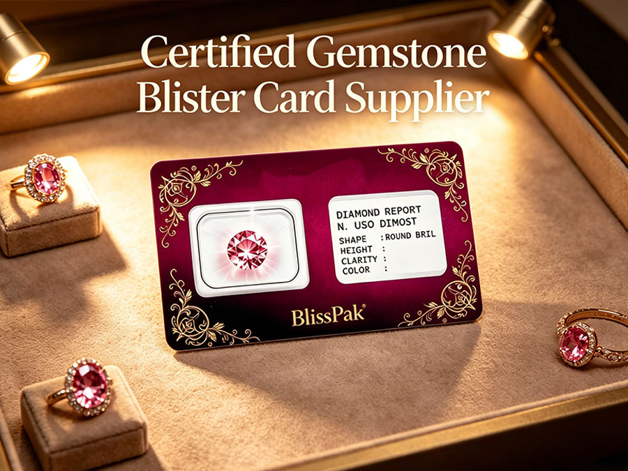 Certified Gemstone Blister Card Supplier