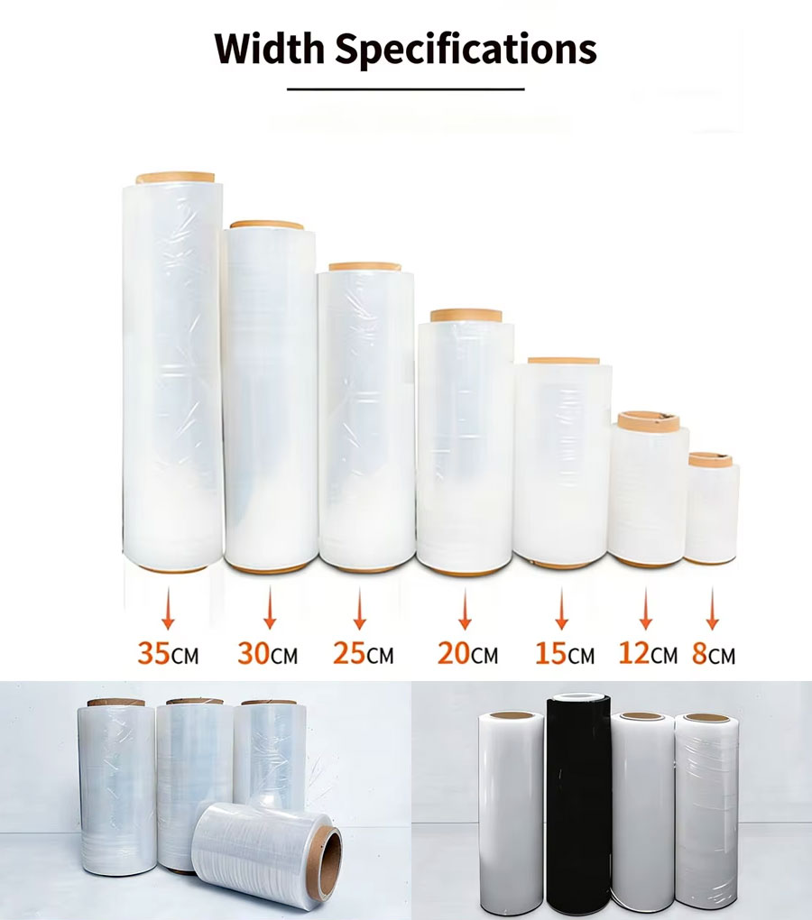 Food Grade Soft Glossy Moisture Proof Clear High Barrier Stretch Film Roll