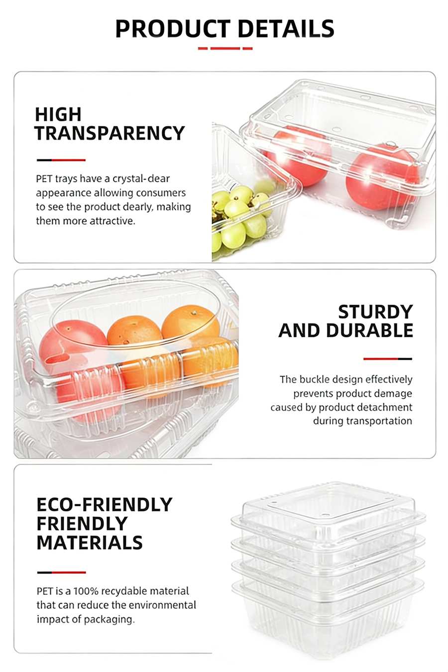 Wholesale Clear Fruit Clamshell for Cherry