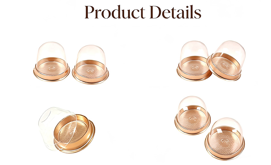 Clear Plastic Mini Cupcake Boxes with Dome Lids