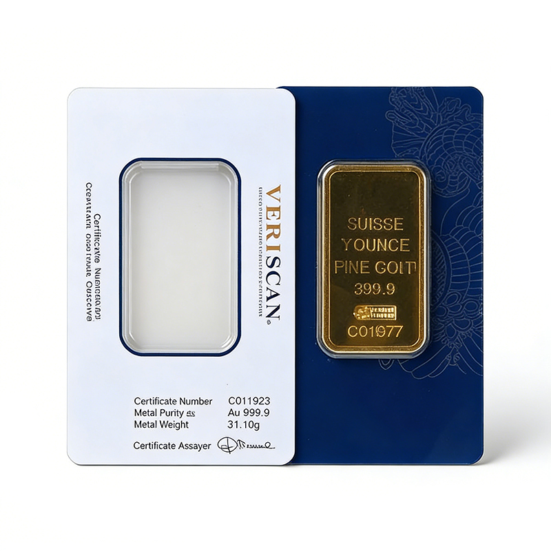 Custom Plastic Gold Silver Bar Packaging