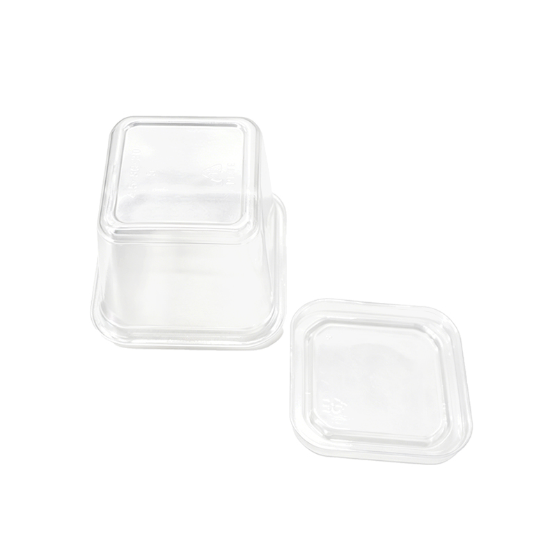 Square Plastic Jelly Dessert Cup 