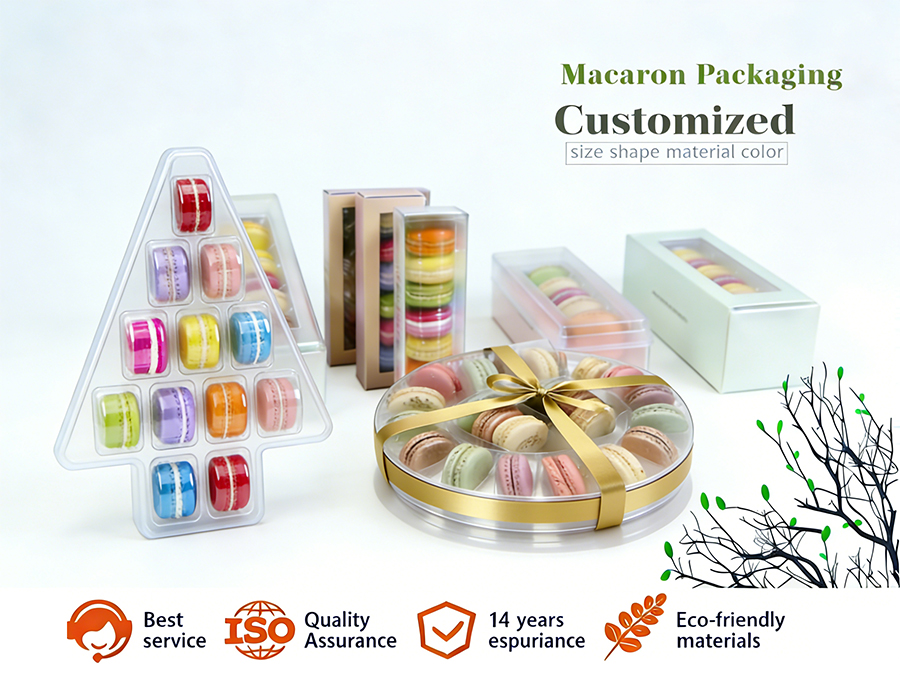 Custom Christmas Macaron Plastic Blister Tray