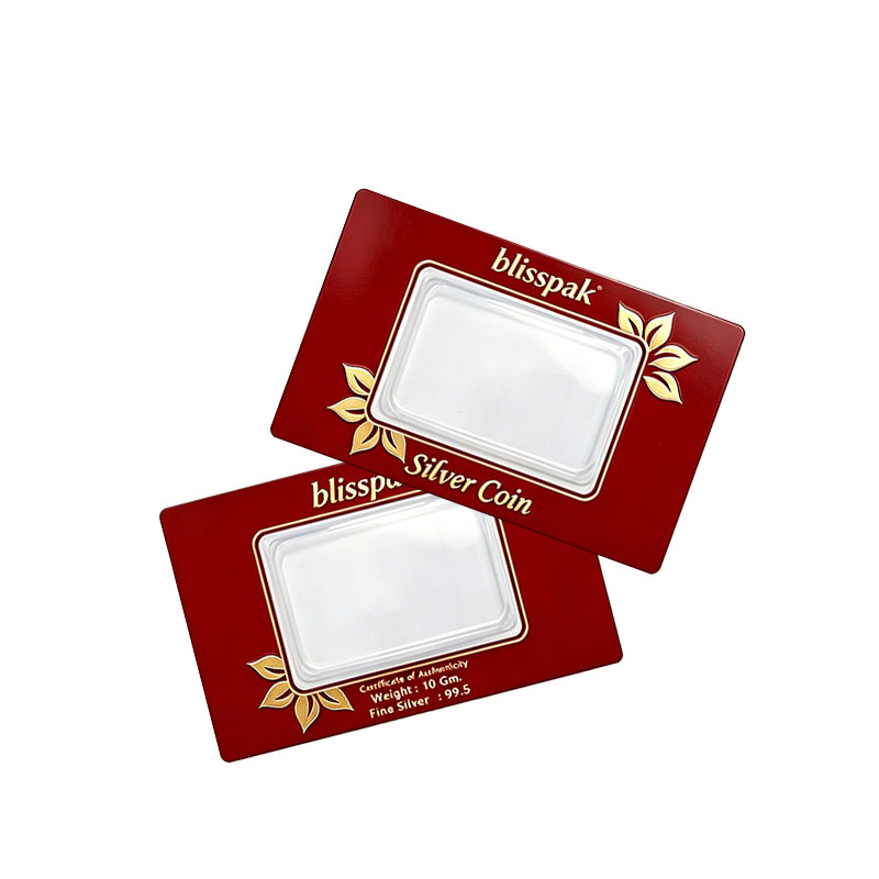 Silver Bullion Packaging Card Manufacturer