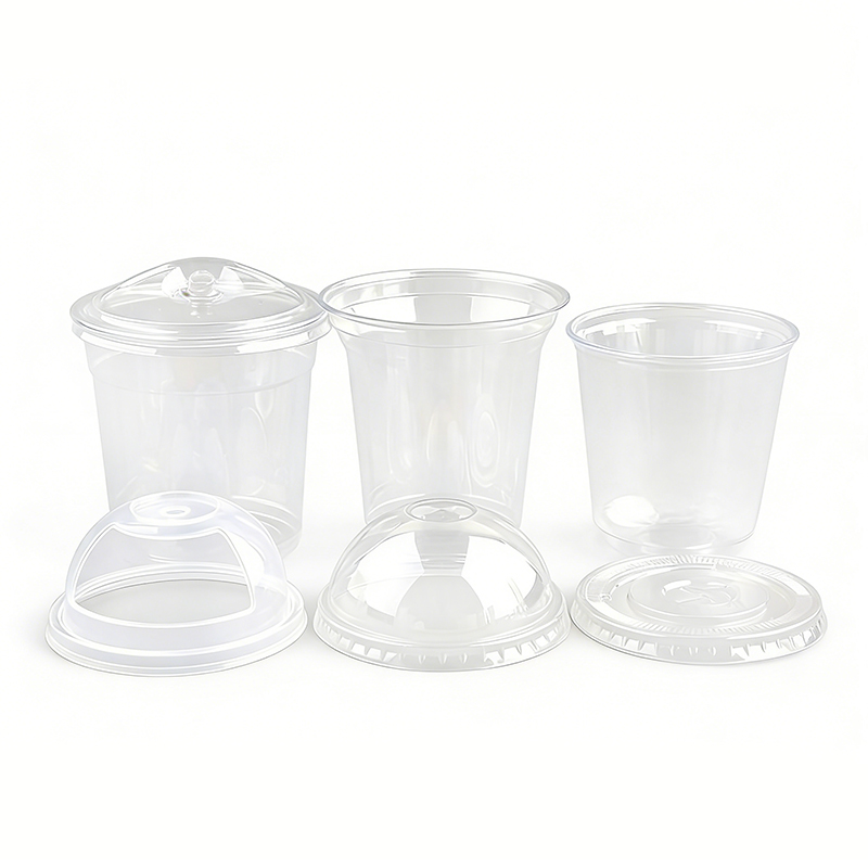 Disposable Clear Plastic Coffee Cup With Lid