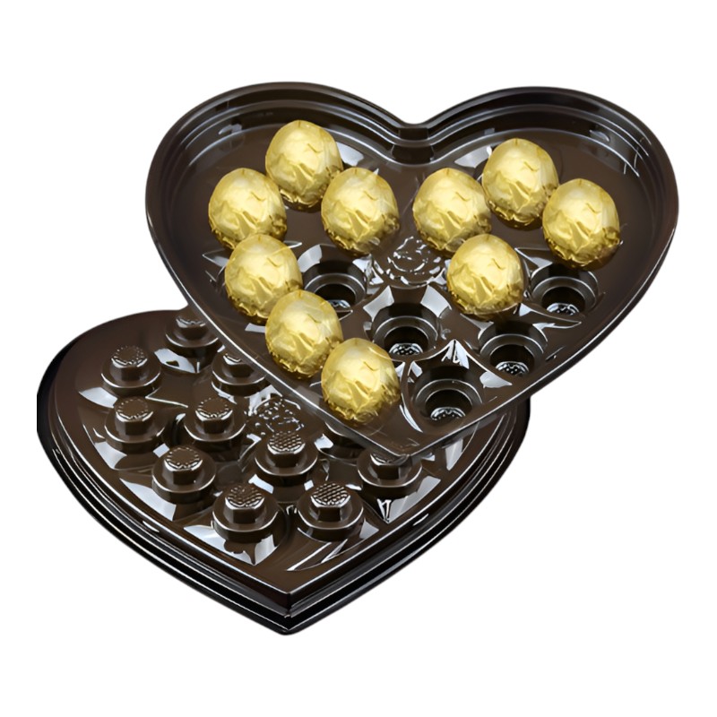 Custom Heart-Shaped Blister Chocolate Tray