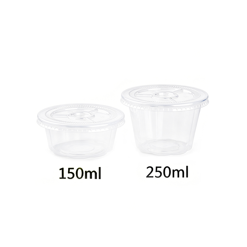 Plastic Blossom Shape Jelly Cups