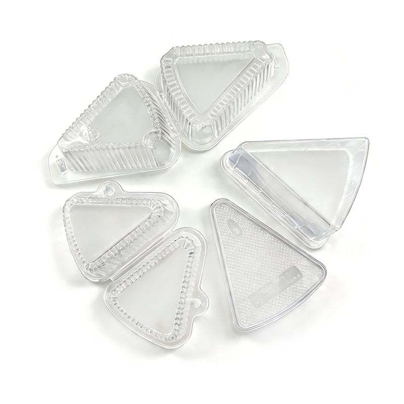 Triangle Plastic Dessert Packaging Box Wholesale