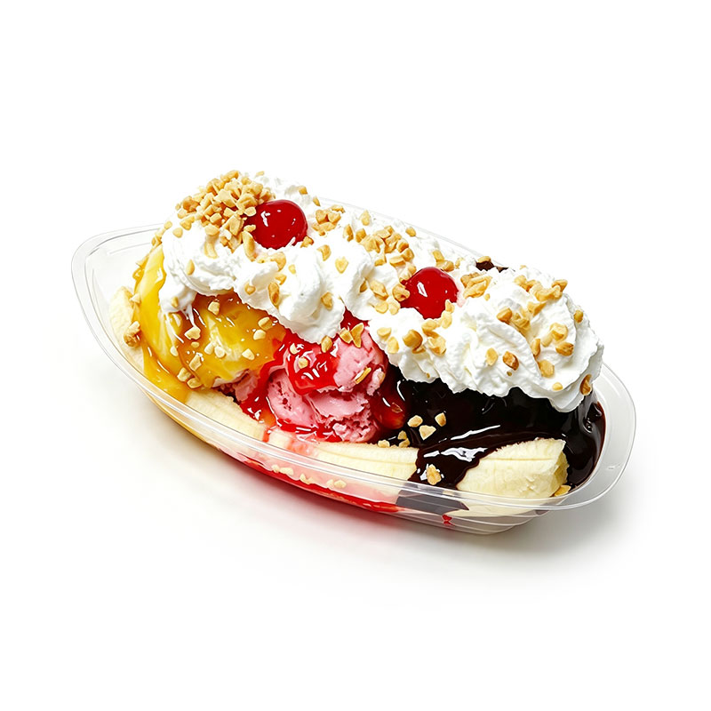 Banana Boat Clear Plastic Container