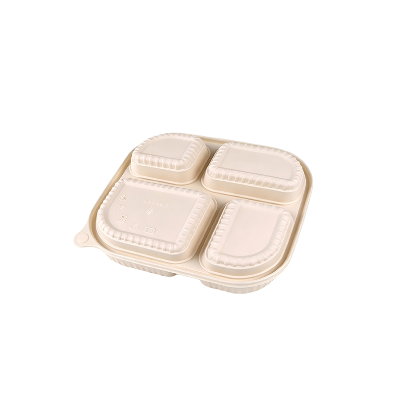 Cornstarch 4 Compartment Lunch Box