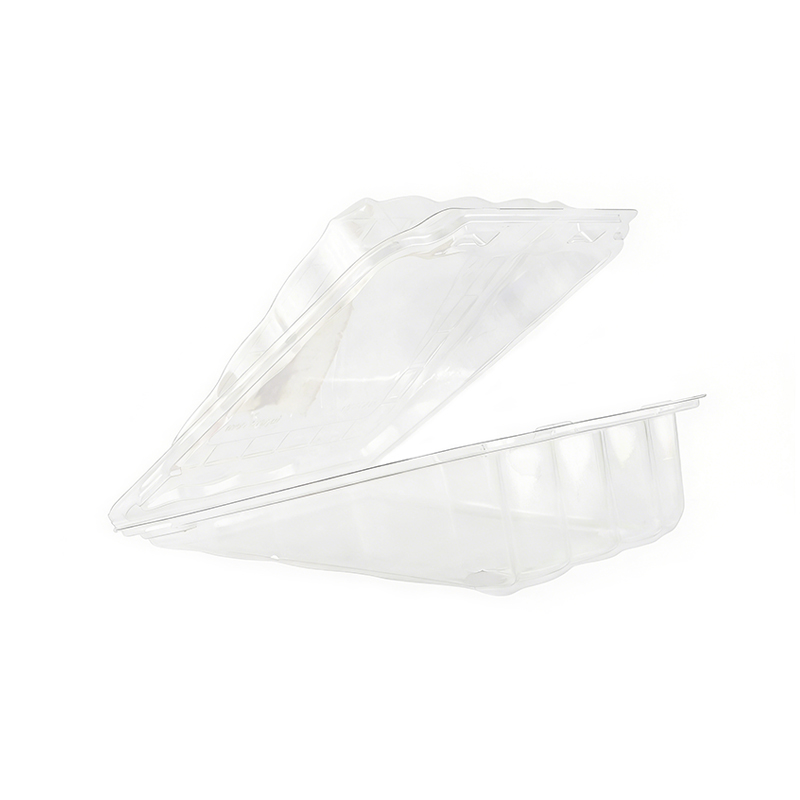 Wholesale Sideways Cake Slice Plastic Container
