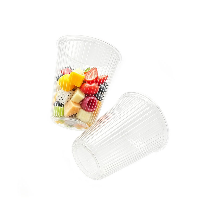 Fruit Tea Clear Plastic Cup