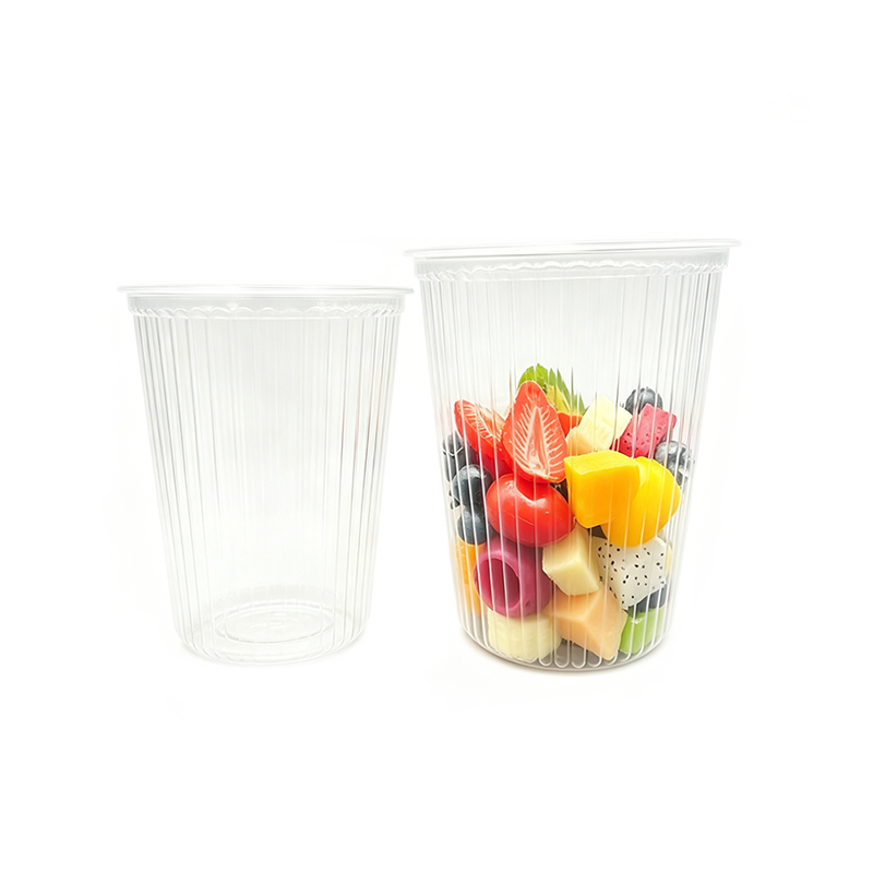 Fruit Tea Clear Plastic Cup
