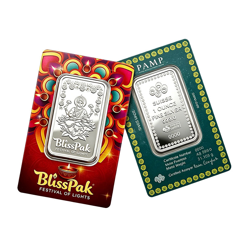 Custom 1 Oz Silver Bar Assay Card Packaging