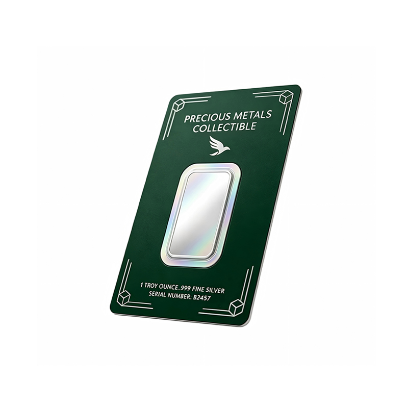 Custom VOID Tamper Silver Bar Blister Card