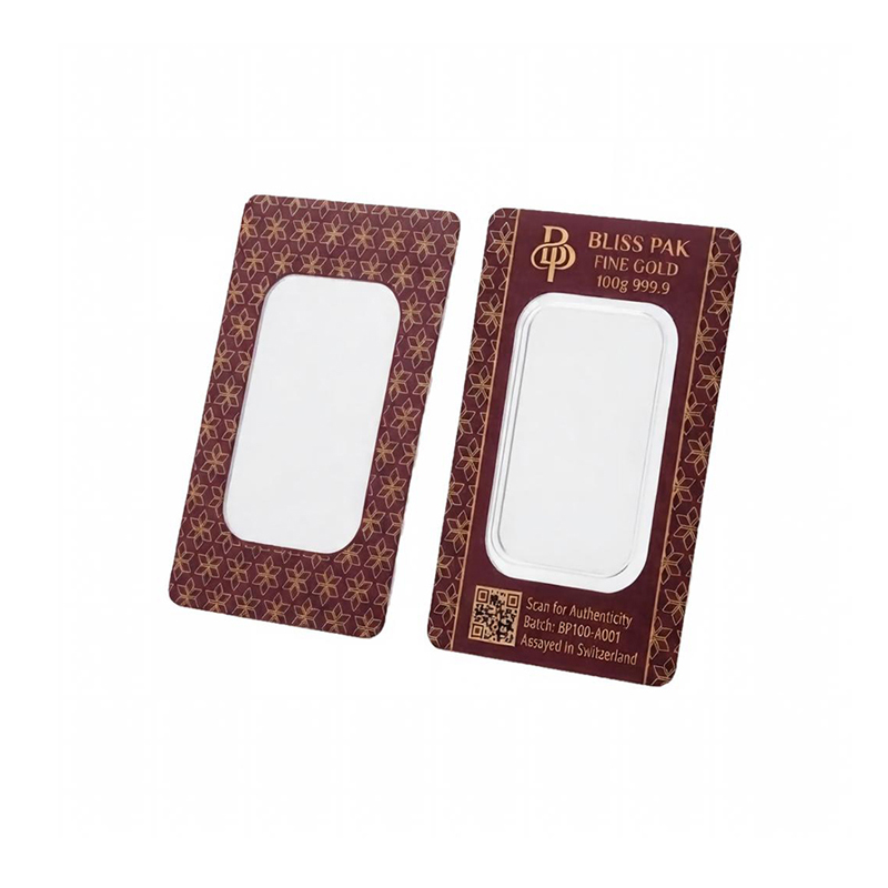 Custom Silver Coin Blister Card with QR Code 
