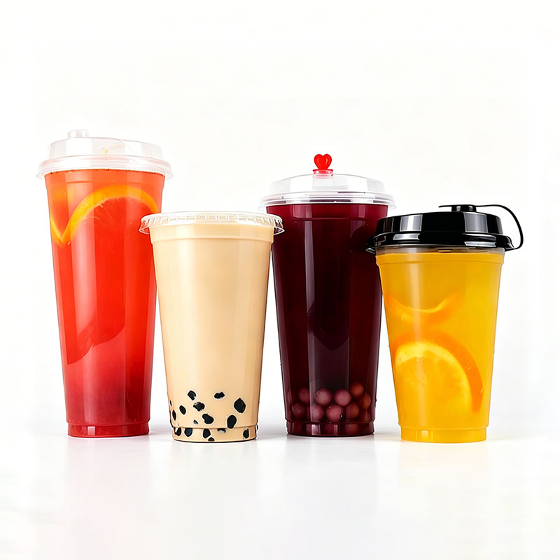 Fruit Tea Clear Plastic Cup
