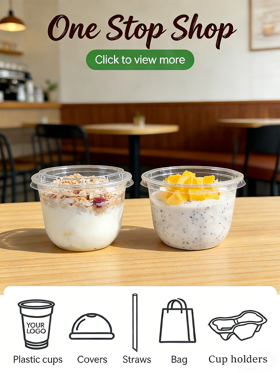 Custom Blister Drinking Cups for Yogurt