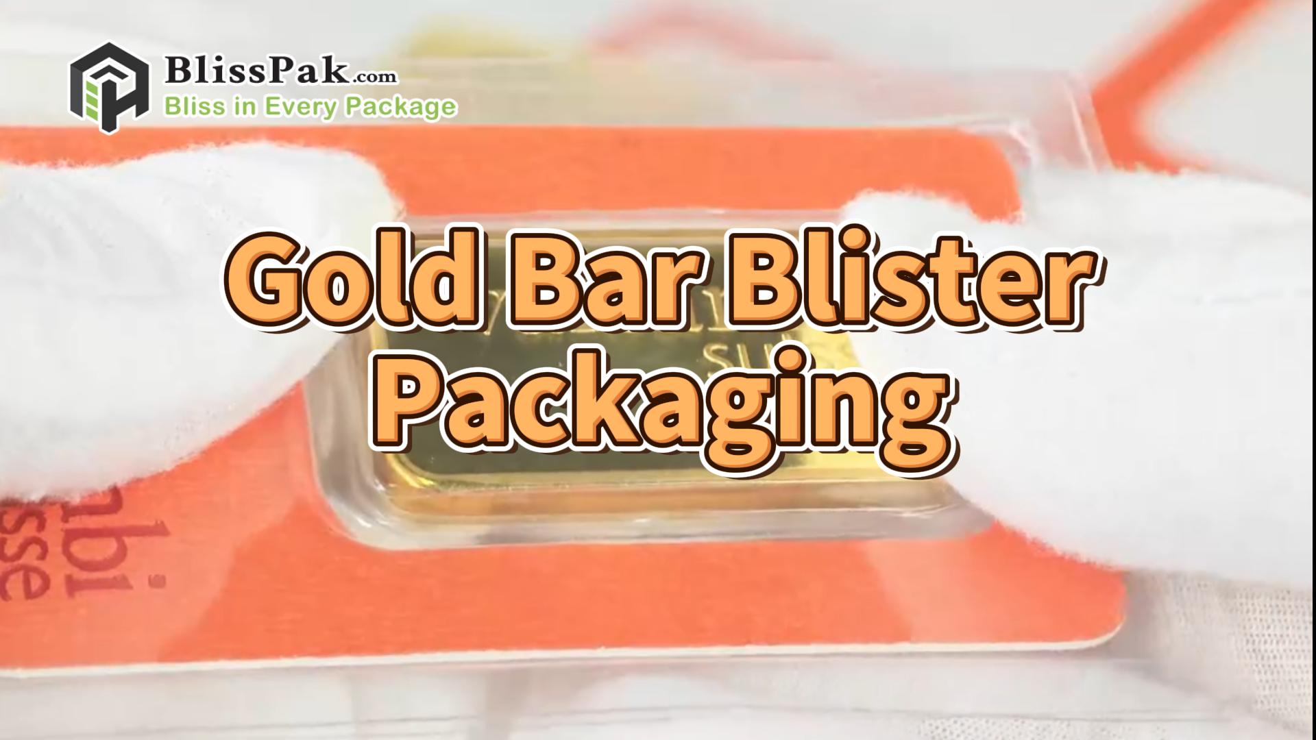 Premium Gold Bar Blister Card Packaging