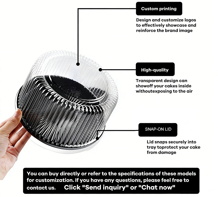 Dome Plastic Swiss Roll Cake Box