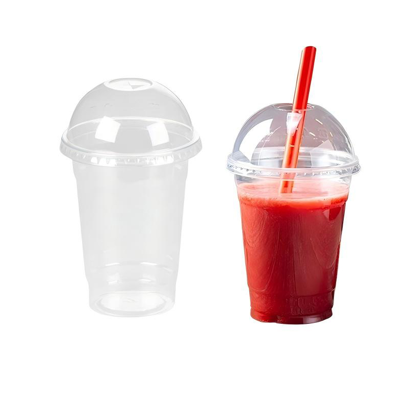Wholesale Clear Plastic Cold Cup with Dome Lid