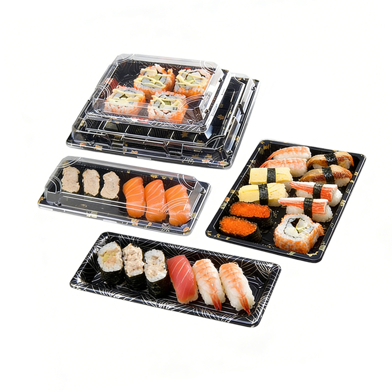 Sushi Takeaway Packaging Trays With Lid
