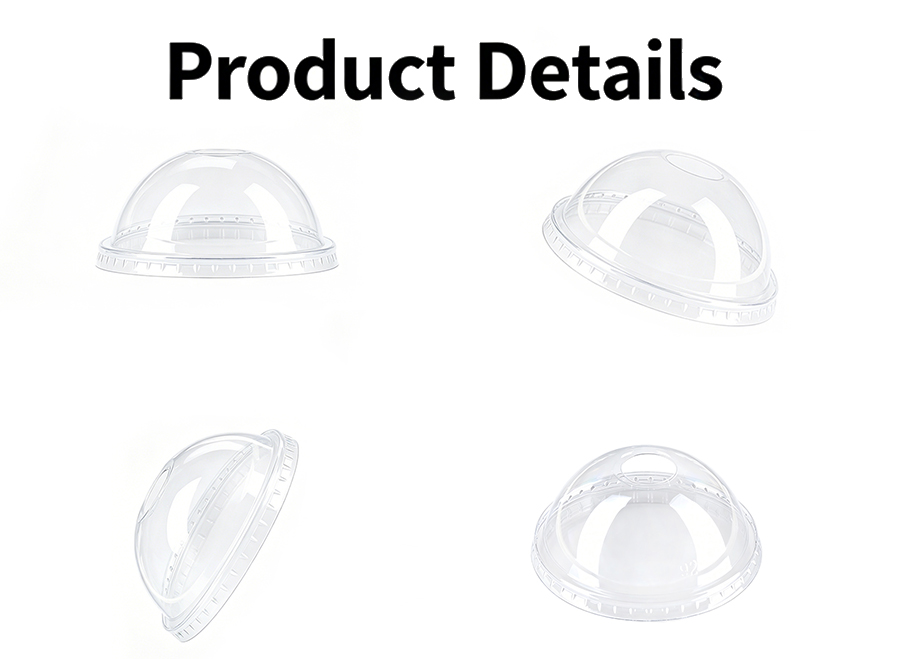 Wide-Hole Domed PET Lid Supplier