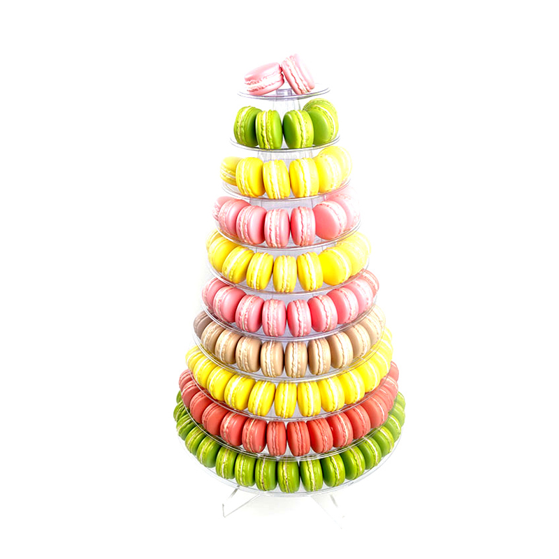 Custom Blister Macaron Display Stand Tower 