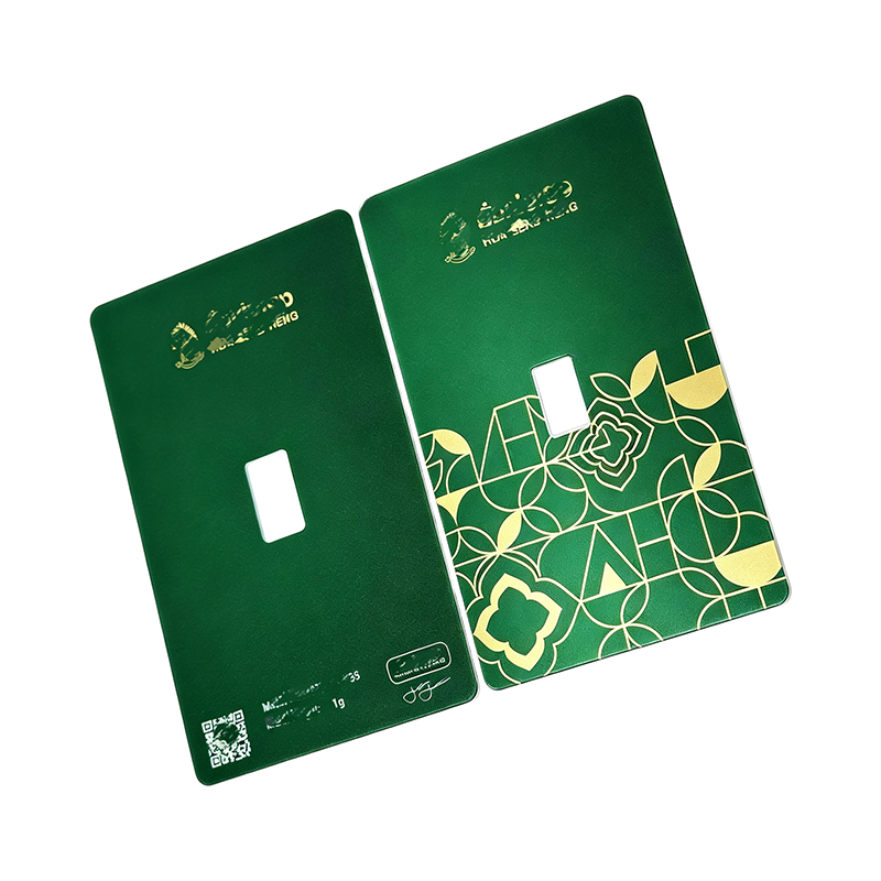 Custom Logo Gold Bar Blister Card