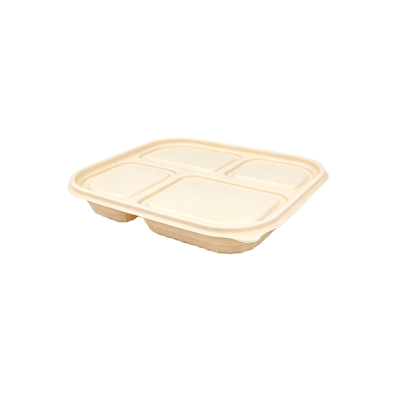 Cornstarch Bento Box with 4 Divisions