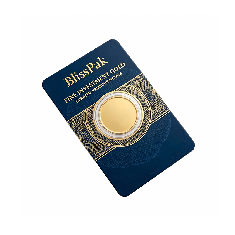 Custom Gold Bar Blister Card Packaging