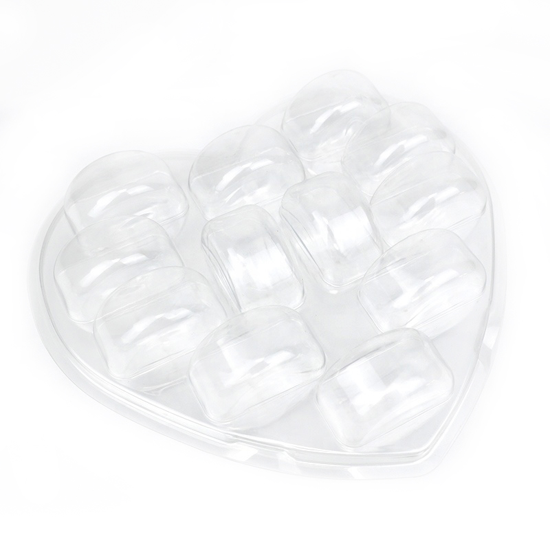 Heart-Shaped Transparent Blister Macaron Tray