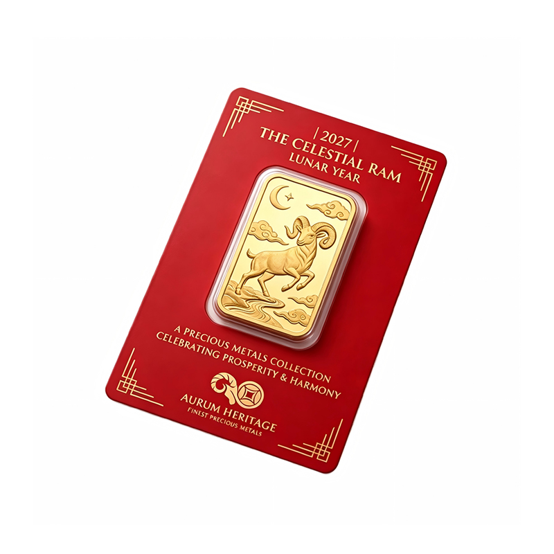 Gold Bar Display Blister Card 