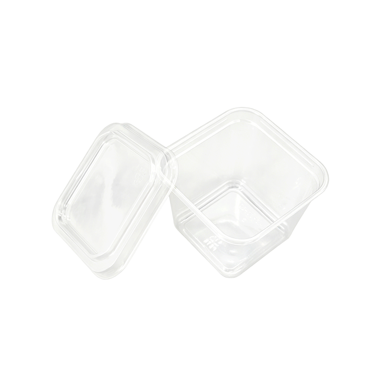 Square Plastic Jelly Dessert Cup 