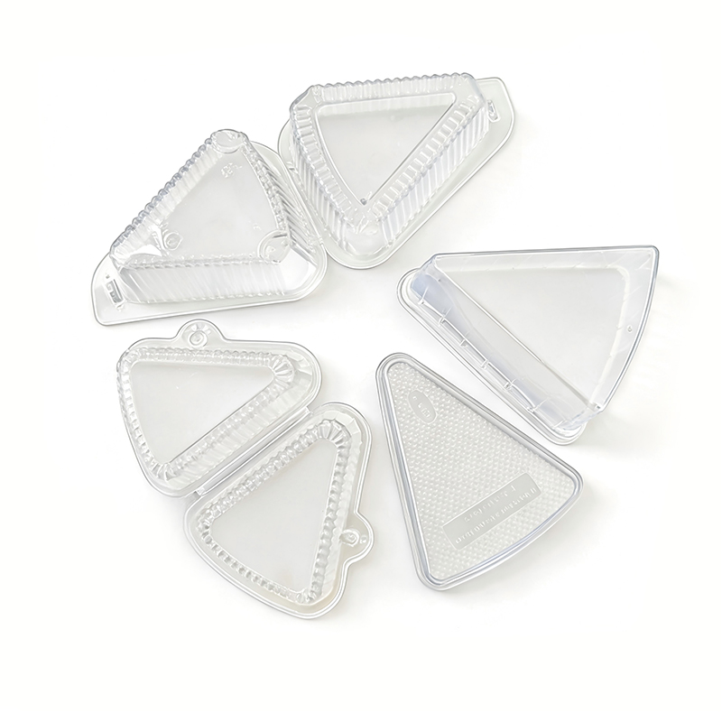 Triangle Plastic Dessert Packaging Box Wholesale