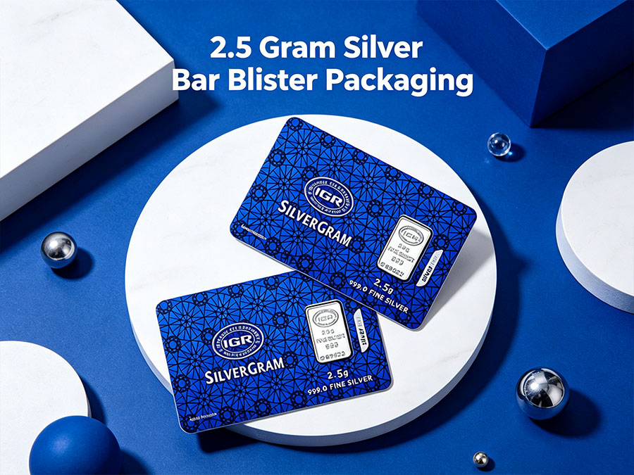 2.5 Gram Silver Bar Blister Packaging