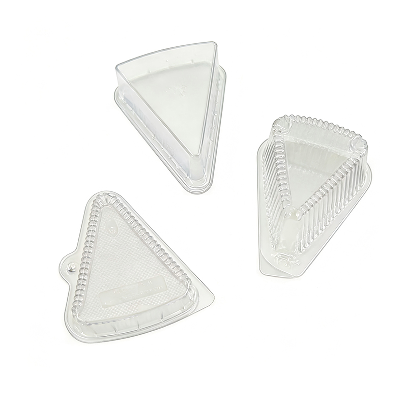 Triangle Plastic Dessert Packaging Box Wholesale