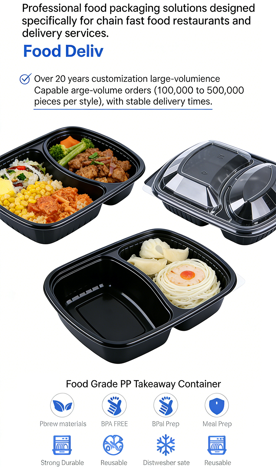 Takeout Lunch Box Blister Packaging