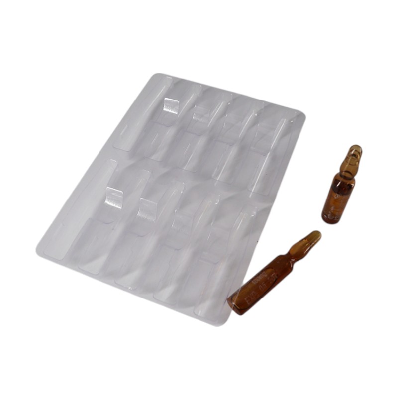 Disposable Medical Ampoule Glass Blister Plastic Packaging Tray