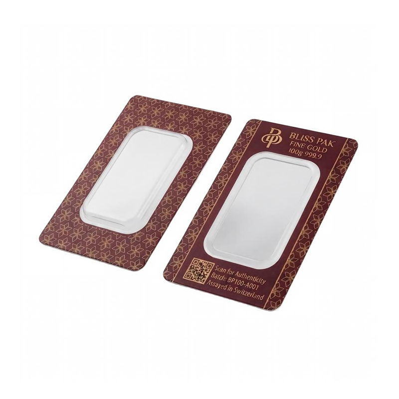 Custom Silver Coin Blister Card with QR Code 