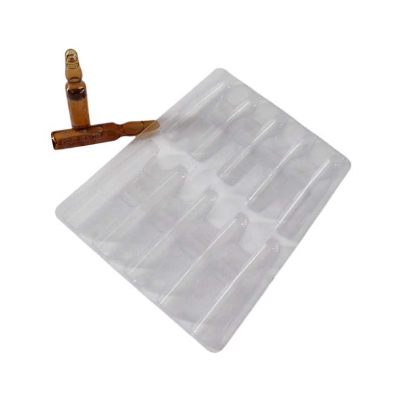 Disposable Medical Ampoule Glass Blister Plastic Packaging Tray