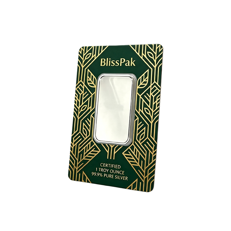 Wholesale Silver Bar Blister Card
